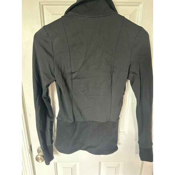 ATHLETA Shanti Jacket Womens xxs extra extra Small Black Full Zip Running Perfor - Picture 3 of 6